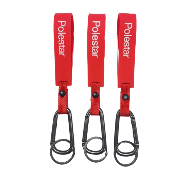 Silicone Keychain With Carabiner Hook