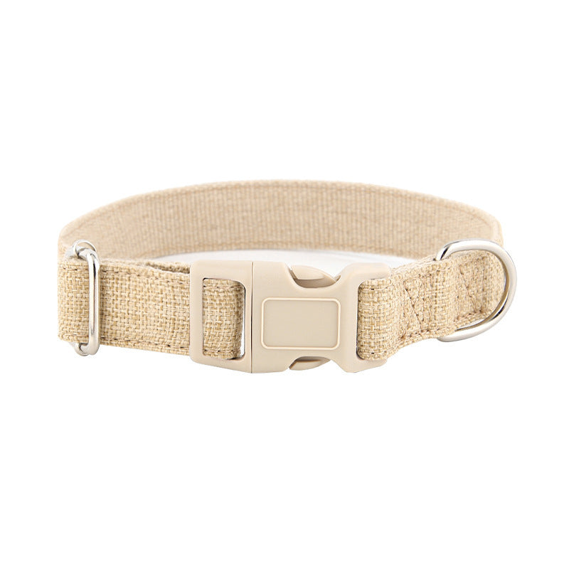 Collar de cáñamo natural para perros 