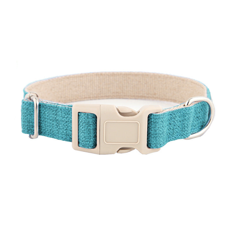 Collar de cáñamo natural para perros 