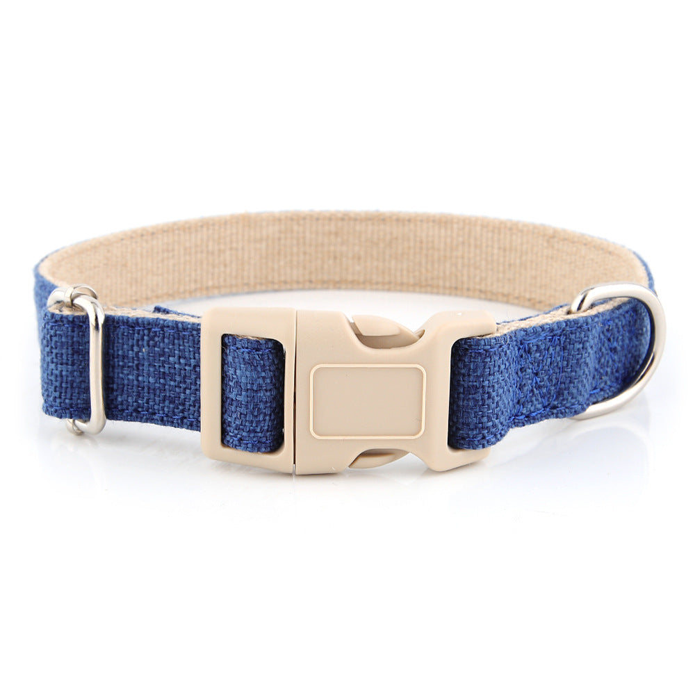 Collar de cáñamo natural para perros 