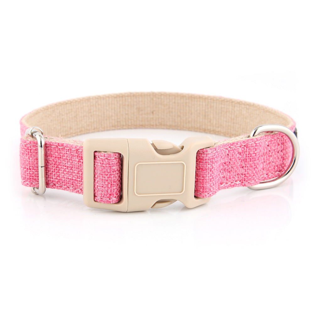 Collar de cáñamo natural para perros 