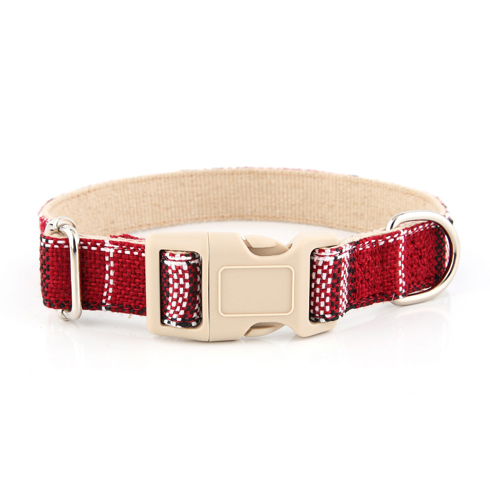 Collar de cáñamo natural para perros 
