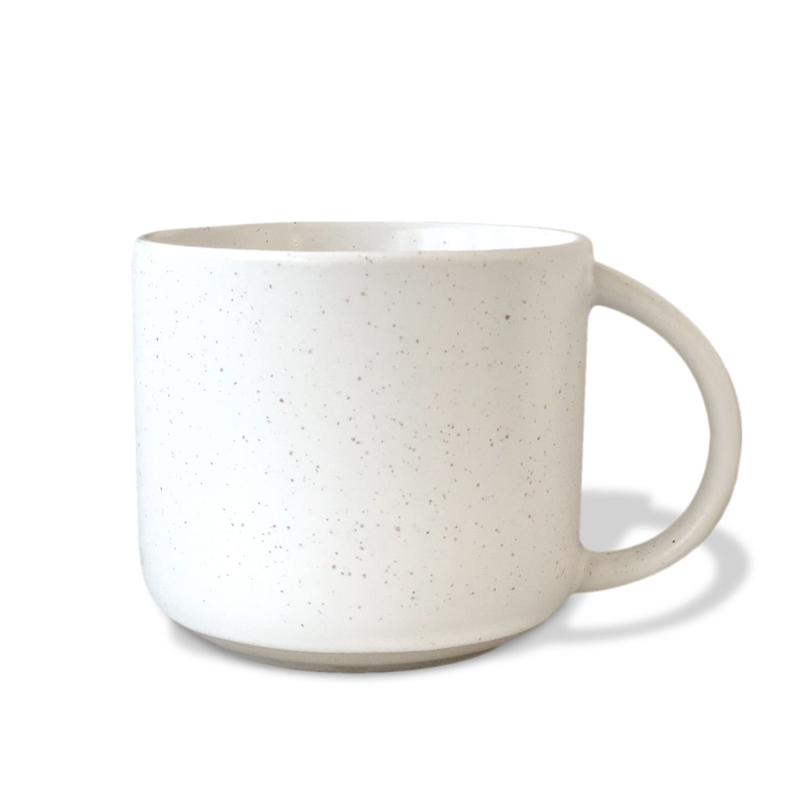 Taza de café de cerámica moteada